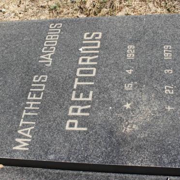 PRETORIUS Mattheus Jacobus 1929-1979