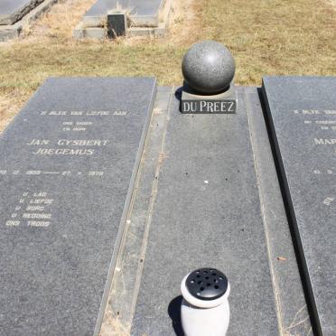 PREEZ Jan Gysbert Joegemus, du 1905-1978 &amp; Maria Anne EKSTEEN 1906-1972