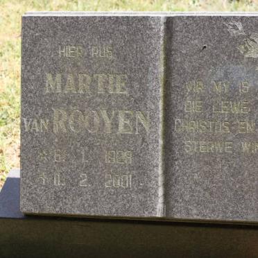 ROOYEN Martie, van 1928-2001