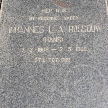 ROSSOUW Johannes L.A. 1908-1966