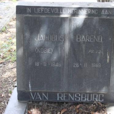 RENSBURG Jacobus, van -1949 :: VAN RENSBURG Barend -1969