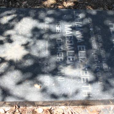 RONQUEST Johanna Elizabeth Magdalena nee OPPERMAN 1933-1973