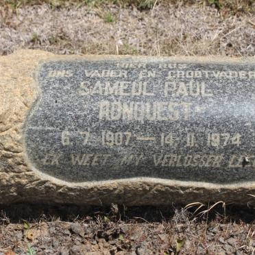 RONQUEST Sameul Paul 1907-1974