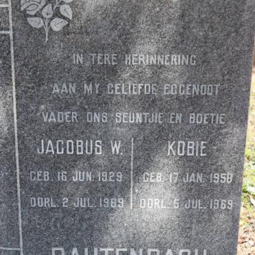 RAUTENBACH Jacobus W. 1929-1969 :: RAUTENBACH Kobie 1958-1969