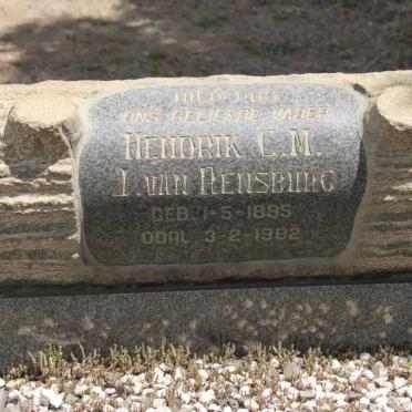 RENSBURG Hendrik C.M., J van 1895-1982
