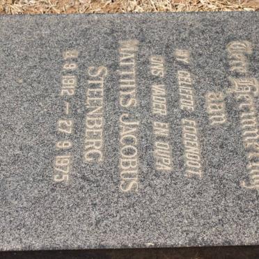STEENBERG Matthys Jacobus 1912-1975