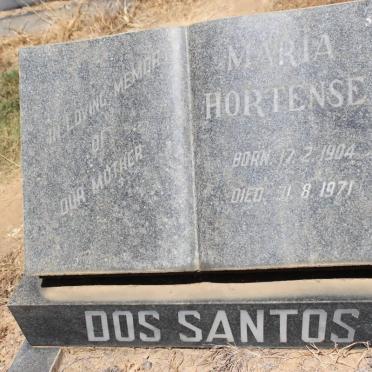 SANTOS Maria Hortense, dos 1904-1971