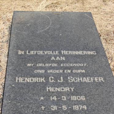 SCHAEFER Hendrik C.J. 1906-1974