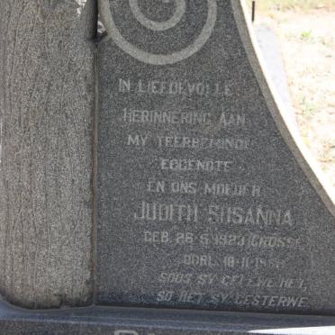 SMIT Judith Susanna geb CROSSE 1923-1969