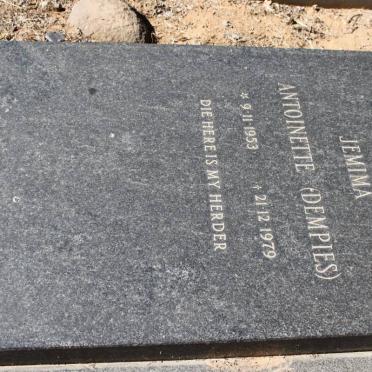 STEENKAMP Jemima Antoinette nee DEMPIES 1953-1979