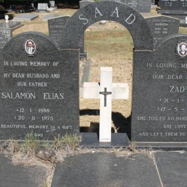 SAAD Salamon Elias 1888-1975 &amp; Zady 1892-1977