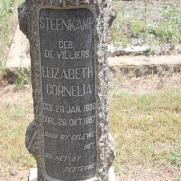 STEENKAMP Elizabeth Cornelia geb DE VILLIERS 1930-1967
