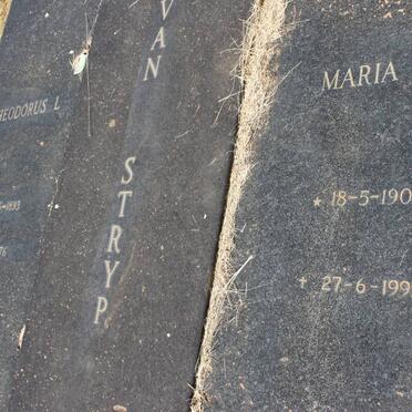STRYP Theodorus L., van 1893-1976 &amp; Maria F. 1908-1992