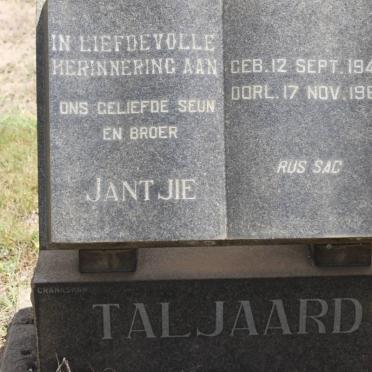 TALJAARD Jantjie 1940-1963