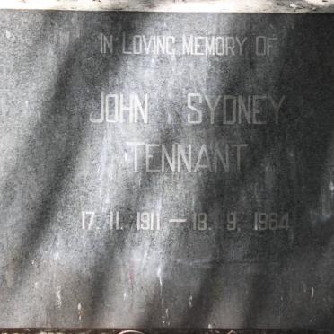 TENNANT John Sydney 1911-1964