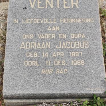 VENTER Adriaan Jacobus 1887-1966