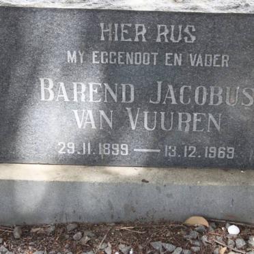 VUUREN Barend Jacobus, van 1899-1969
