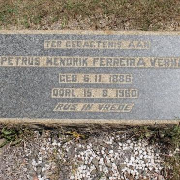 VERMAAK Petrus Hendrik Ferreira 1886-1960