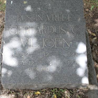 VILJOEN Gerhardus C. 1892-1972