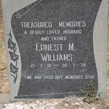 WILLIAMS Ernest M. 1931-1979