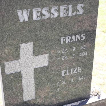 WESSELS Frans 1939-2001 &amp; Elize 1947-