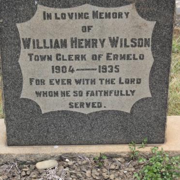 WILSON William Henry 1904-1935