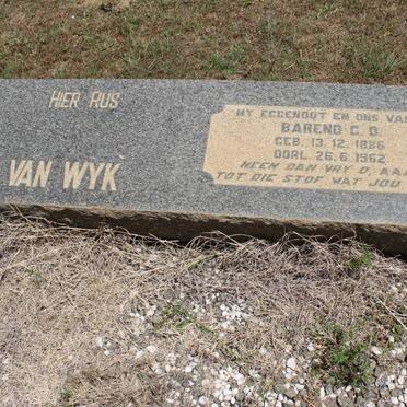 WYK Barend G.D., van 1886-1962