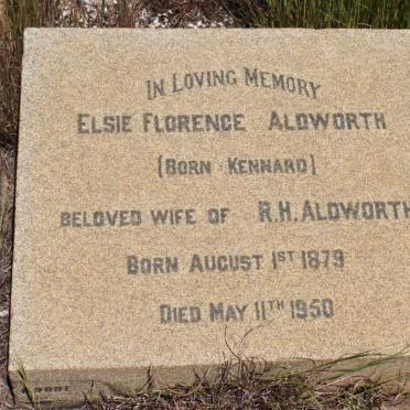 ALDWORTH Elsie Florence nee KENNARD 1879-1950