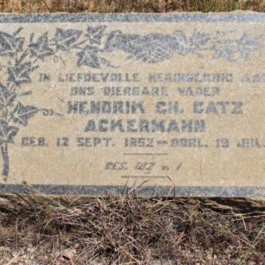 ACKERMANN Hendrik C.H. Catz 1852-1940
