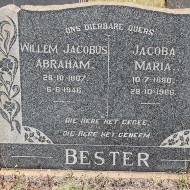 BESTER Willem Jacobus Abraham 1887-1946 &amp; Jacoba Maria 1890-1966