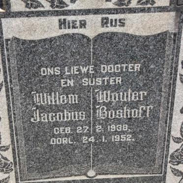 BOSHOFF Willem Wouter Jacobus 1938-1952