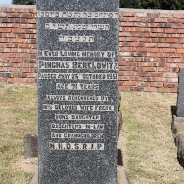 BERELOWITZ Pinchas -1951