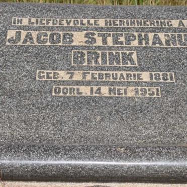 BRINK Jacob Stephanus 1881-1951
