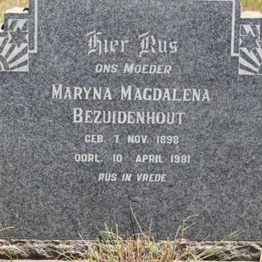 BEZUIDENHOUT Maryna Magdalena 1898-1981