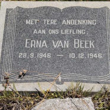BEEK Erna, van 1946-1946