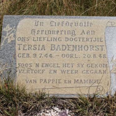 BADENHORST Tersia 1944-1948