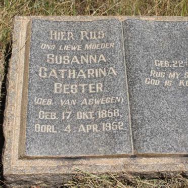 BESTER Susanna Catharina VAN ASWEGEN 1856-1952