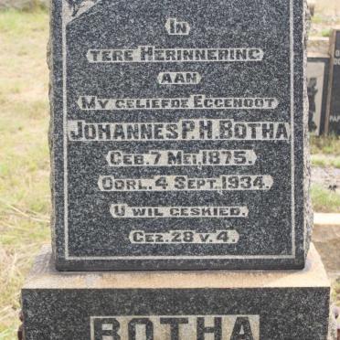 BOTHA Johannes P.H. 1875-1934