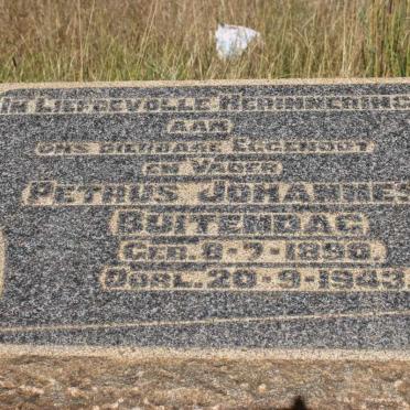 BUITENDAG Petrus Johannes 1890-1943