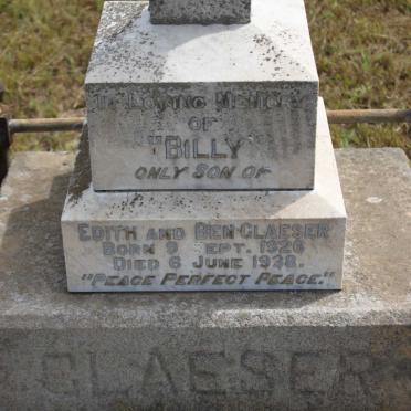 CLAESER Billy 1926-1938