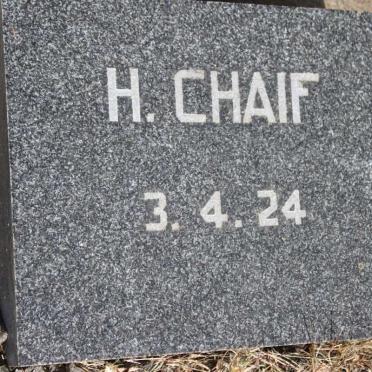 CHAIF H. -1924