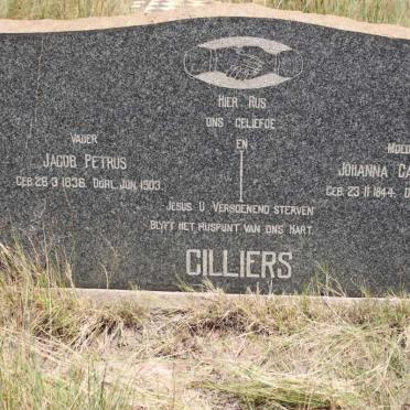 CILLIERS Jacob Petrus 1836-1903 &amp; Johanna Catharina 1844-1907