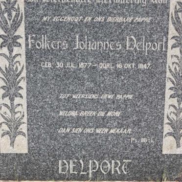 DELPORT Folkers Johannes 1877-1947