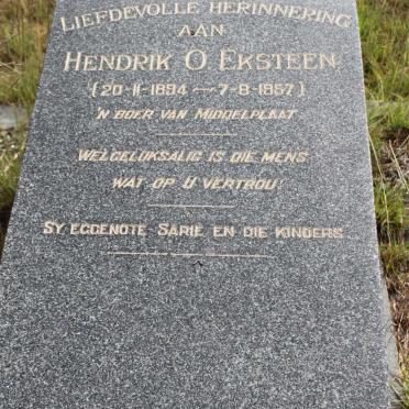 EKSTEEN Hendrik O. 1894-1957