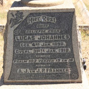 FRANKEN Lucas Johannes 1898-1918