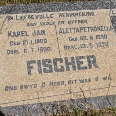 FISCHER Karel Jan 1890-1933 &amp; Aletta Petronella 1890-1972