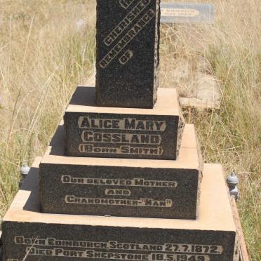 GOSSLAND Alice Mary nee SMITH 1872-1949