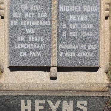HEYNS Michiel Roux 1908-1946