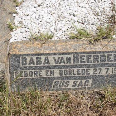 HEERDEN, van 1950-1950 