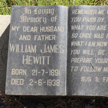 HEWITT William James 1891-1938